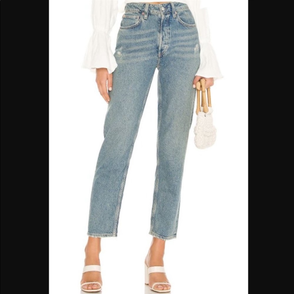 Free People Fast Times High Rise Mom Jeans size 26